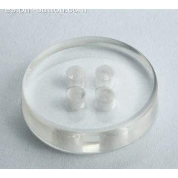 Botones de resina transparente con alta transmitancia de luz